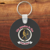 ピックボール男性アスリートコートパッションエネルギー キーホルダー (正面)