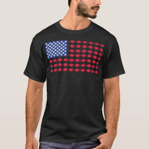 ピックボール米国国旗の愛国心4日794年7月 Tシャツ
