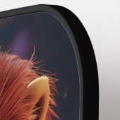 ピックボール精霊動物 – ライオン・スマッシュアート ピックルボールラケット (左詳細)