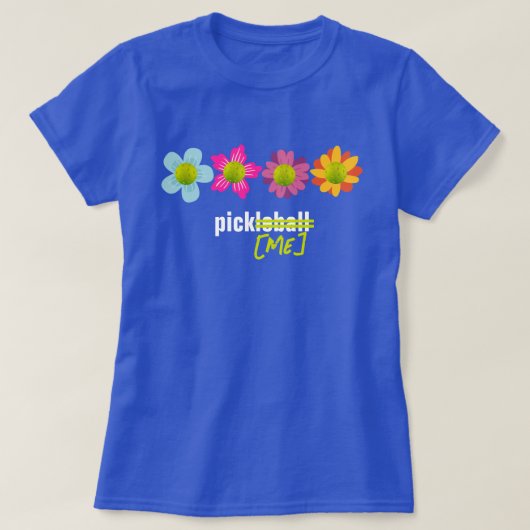 🌼🌻🌺ピックボール花ピック Tシャツ (デザイン正面)