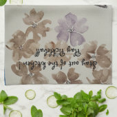 ピックボール茶タオル キッチンタオル (折り畳み)