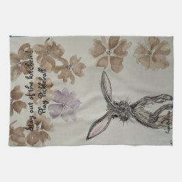 ピックボール茶タオル キッチンタオル