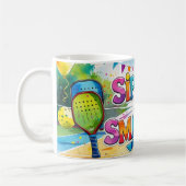 ピックボール誕生日をテーマにした コーヒーマグカップ (左)