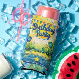 ピックボール誕生日をテーマにした スリム缶クーラー