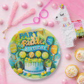 ピックボール誕生日をテーマにした ペーパープレート (パーティー)