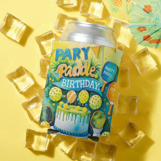 ピックボール誕生日をテーマにした 缶クーラー (インサイチュ 夏)