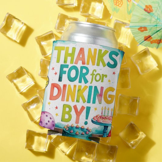 ピックボール誕生日をテーマにした 缶クーラー (インサイチュ 夏)