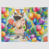 ピックボール誕生日をテーマにした 薄葉紙 (正面)