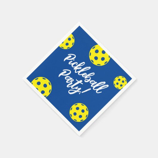 ピックボール誕生日パーティナプキン スタンダードカクテルナプキン (角)