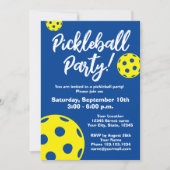 ピックボール誕生日パーティーの招待テンプレート 招待状 (正面)