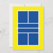 ピックボール誕生日パーティーの招待テンプレート 招待状 (裏面)