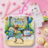 ピックボール誕生日パーティーをテーマにした ペーパープレート (パーティー)