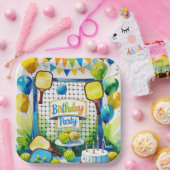 ピックボール誕生日パーティーをテーマにした ペーパープレート (パーティー)