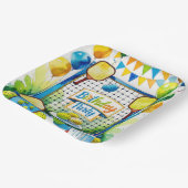 ピックボール誕生日パーティーをテーマにした ペーパープレート (傾斜あり)