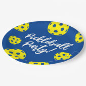 ピックボール誕生日パーティープレート（使い捨て） ペーパープレート (アングル)