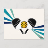 ピックボール誕生日パーティーレトロヴィンテージはがき ポストカード (裏面)