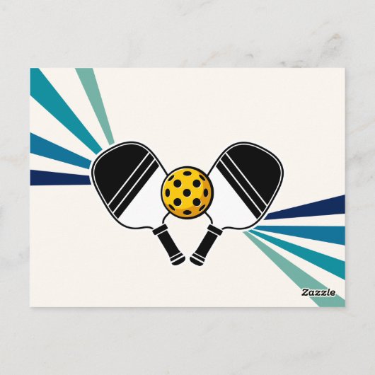 ピックボール誕生日パーティーレトロヴィンテージはがき ポストカード (裏面)