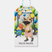 ピックボール誕生日パーティー ギフトタグ (正面)