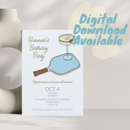 ピックボール誕生日パーティー 招待状