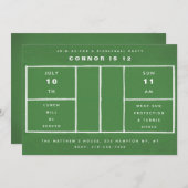 ピックボール誕生日パーティー 招待状 (正面/裏面)