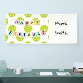 ピックボール誕生日パーティー 横断幕