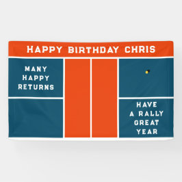 ピックボール誕生日パーティー 横断幕