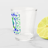 ピックボール誕生日ブルーグリーンパドルボールバンギング ショットグラス (右)