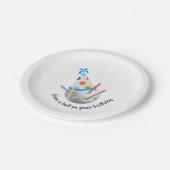 ピックボール誕生日プレート ペーパープレート (アングル)