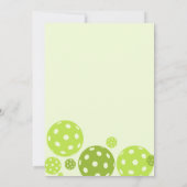 ピックボール誕生日ライムピックボールスポーツパーティー 招待状 (裏面)