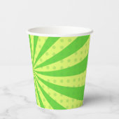 ピックボール誕生日レトログリーンスポーツ写真 紙コップ (裏面)