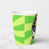 ピックボール誕生日レトログリーンスポーツ写真 紙コップ (右)