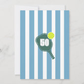 ピックボール誕生日招待状 招待状 (裏面)