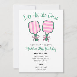 ピックボール誕生日招待状 招待状