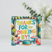 ピックボール誕生日 サンキューカード (スタンド正面)