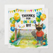 ピックボール誕生日 サンキューカード (正面/裏面)