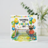 ピックボール誕生日 サンキューカード (スタンド正面)