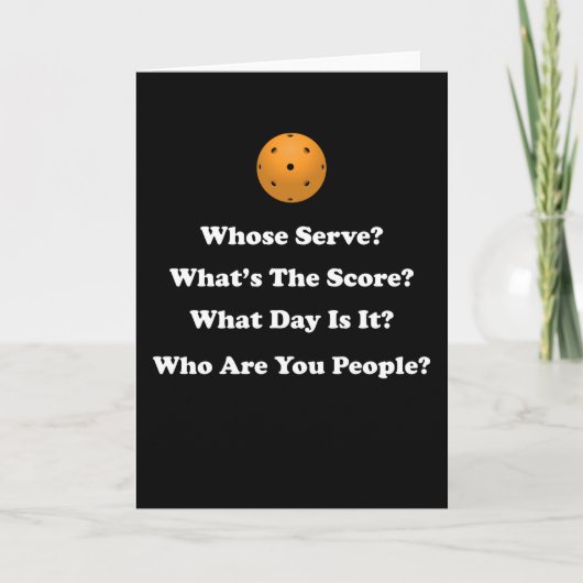 ピックボール贈り物 カード (正面)