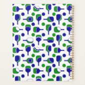 ピックボール遊ブルーグリーン切り出し プランナー手帳 (裏面)