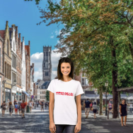 ピックボール選手のおもしろい赤いスローガン Tシャツ