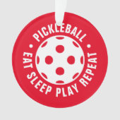 ピックボール選手のためのクリスマスツリーオーナメントギフト オーナメント (正面)