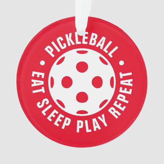 ピックボール選手のためのクリスマスツリーオーナメントギフト オーナメント (正面)