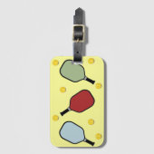 ピックボール選手のラゲージタグ ラゲッジタグ (正面縦)