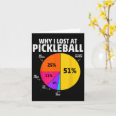 ピックボール選手の引用文おもしろいピックボール愛好家グラ カード (黄色い花)