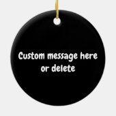 ピックボール選手カスタム文字 セラミックオーナメント (裏面)