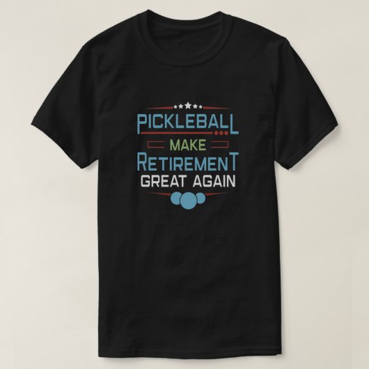 ピックボール選手コーチのパドルボール引退ギフト Tシャツ (デザイン正面)
