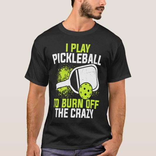 ピックボール選手パドルスポーツゲームマッチPickleba Tシャツ (正面)