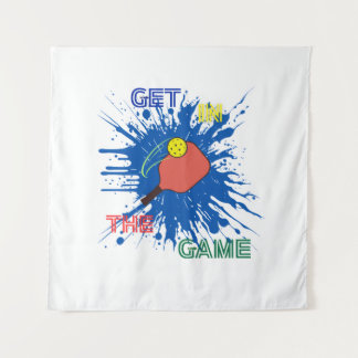 ピックボール選手パドルスポーツゲーム タペストリー