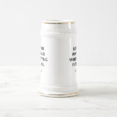 ピックボール選手パーソナライズされたパパ誕生日Gag ビールジョッキ (中央)