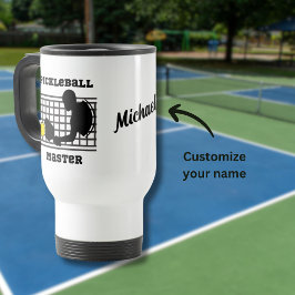 ピックボール選手マスター勝者名前をカスタムする トラベルマグ