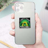 ピックボール選手I Cant I have Pickleball Rainbow シール (スマートフォン)
